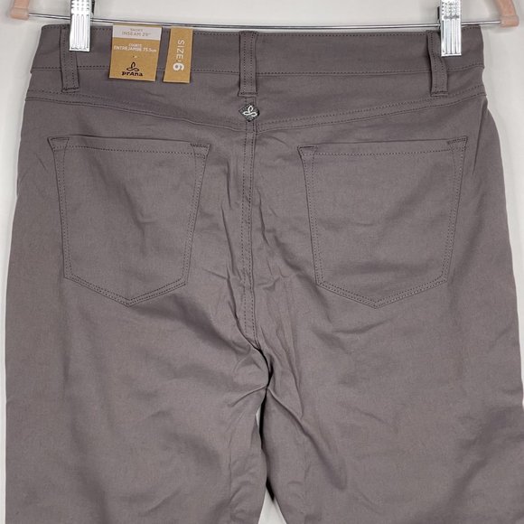 NWT prAna Briann Pant - Short Inseam 6 Moonrock Quick-Dry UPF 50+ - Picture 10 of 16